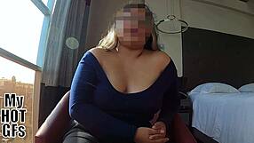 Chubby latina adriana comes for first time porn casting with small cock