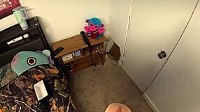 nerdy step sis demands real breeding from step bro