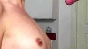 candie cross drops to her knees eyes locked on my hard bulge