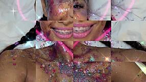 Glitter Gals Candy Cumshot Compilation