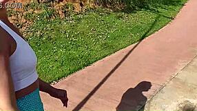 gostosa got naked gave head and took cum in public