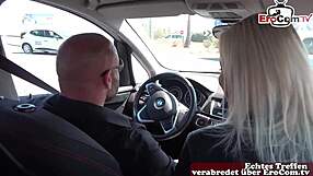 deutsche blonde touristin gets picked up and fucked at mallorca airport