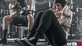 tifa lockhart and cloud strife train then fuck hard with creampie