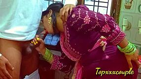 Indian hot maid gets fucked hard in the kitchen by husband