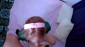 cute mexican student gets facial from classmate