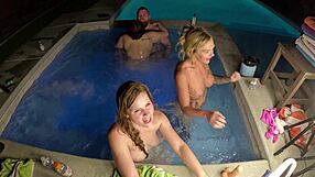 Hot Tub Orgy With Deliah Grace And Scarlett