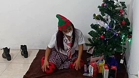 im having fun with christmas presents and erotic toys
