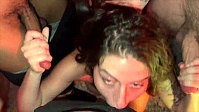 Hairy Pussy Squirts During Halloween Encounter