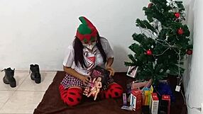 im having fun with christmas presents and erotic toys