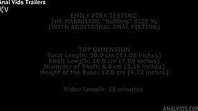 Emily Pink Testing The Handmade Balldog Size Xl With Additional Anal Fisting Twt029