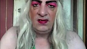 Bisexual crossdresser begs for real mans penis in video