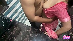 Desi bhabhi gets fucked in kitchen while cooking