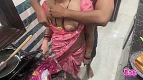 Desi bhabhi gets fucked in kitchen while cooking