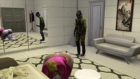Big ass blonde wife gets fucked by black janitor