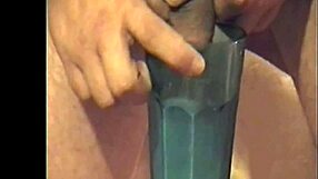 masked bisexual inserts milk in his cock squirts it back out in a glass then drinks the lot