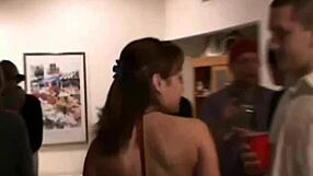 Teen Slut Gets Spitroasted At Horny Frat Party
