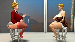 Big ass blonde wife gets fucked by black janitor