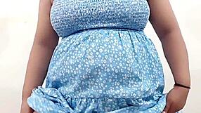 indian college girl shows her big natural tits in softcore solo