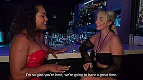My best friend and her husband celebrate her birthday with an interracial threesome featuring latina milfs
