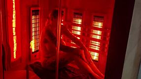 A stranger catches me masturbating in a public sauna