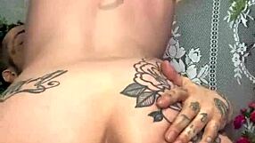 Pretty big booty blonde milf plays with wet pussy