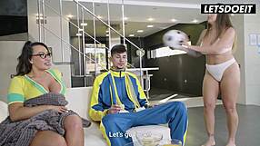 He bent me over soccer ball