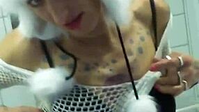 Panda hat slut gets fucked