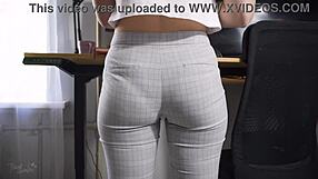 spying on milf secretary at work