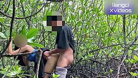 ngentot di semak with friends wife until creampie