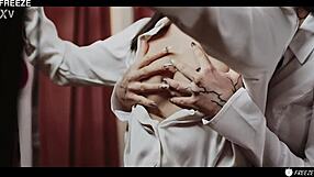 sexy maid stops time and fucks spoiled asian girl