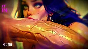 Goth girl’s darkest size fantasy asmr visuals